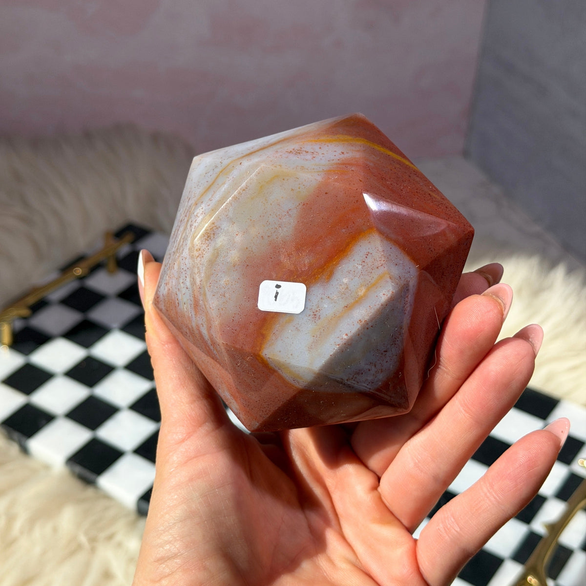 Polychrome Jasper Hexagon 0.7lb Madagascar Natural Stone Decor