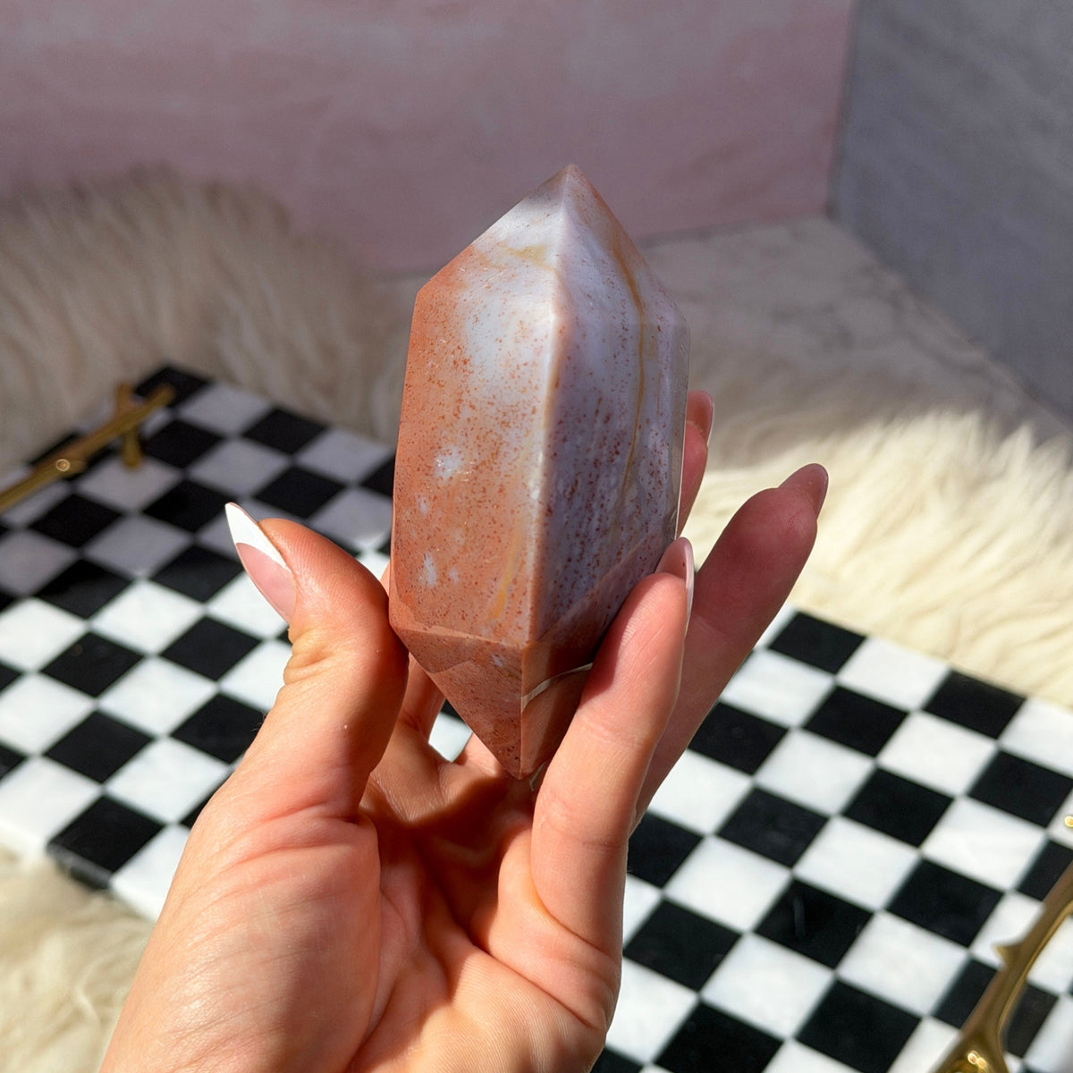 Polychrome Jasper Hexagon 0.7lb Madagascar Natural Stone Decor