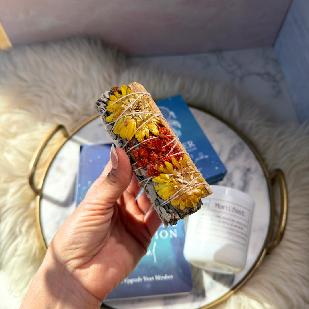 Power Manifest Set with Affirmation Journal and Sage