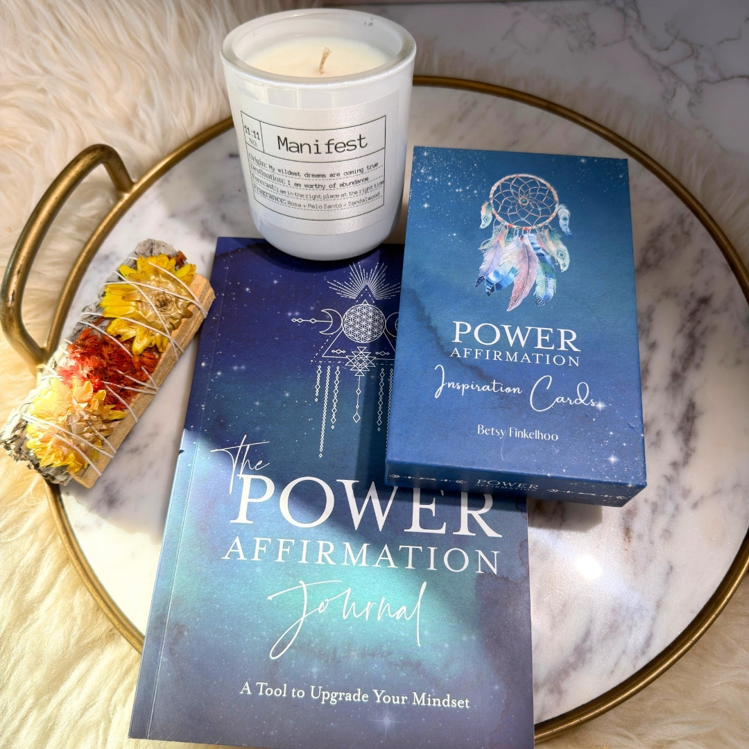 Power Manifest Set with Affirmation Journal and Sage