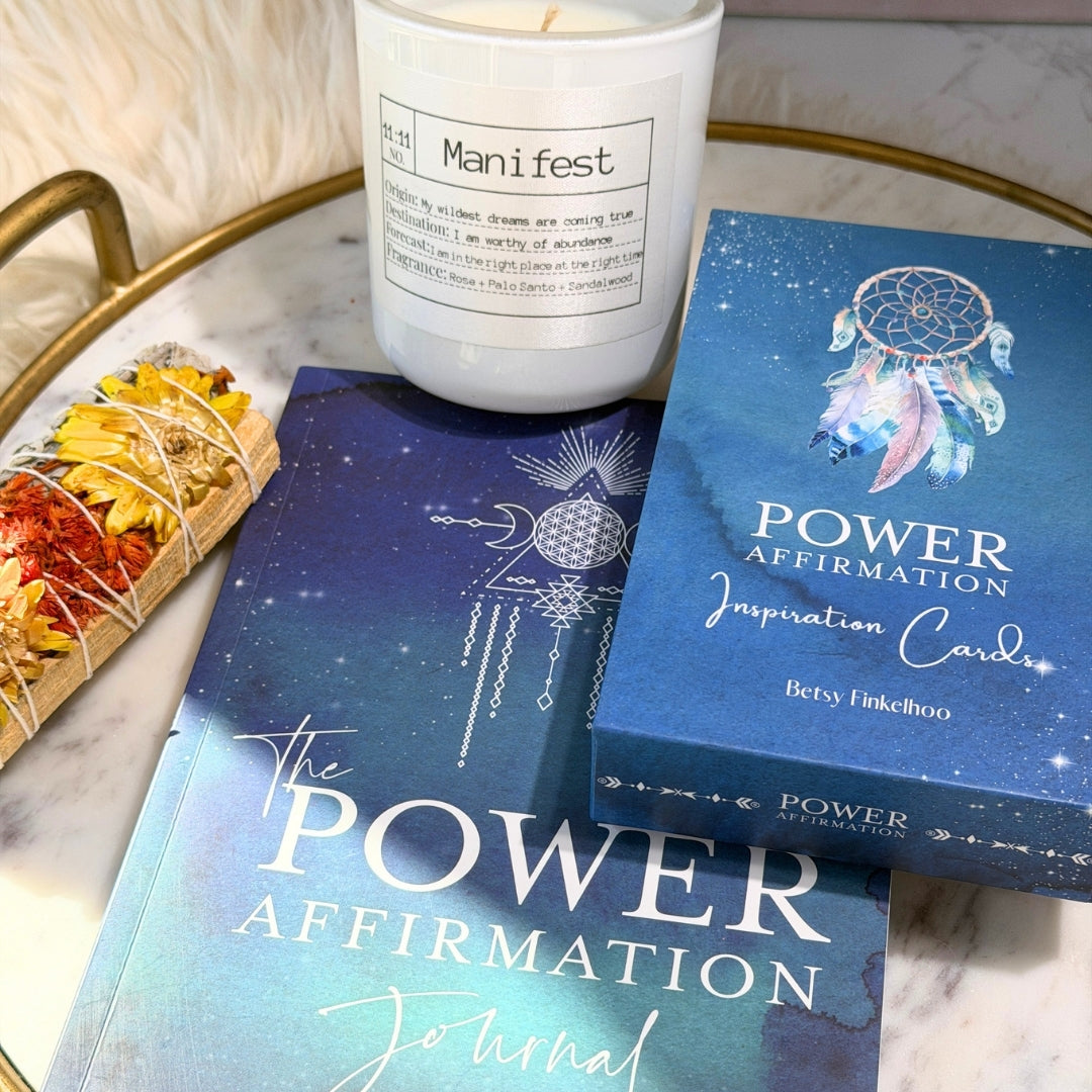 Power Manifest Set with Affirmation Journal and Sage