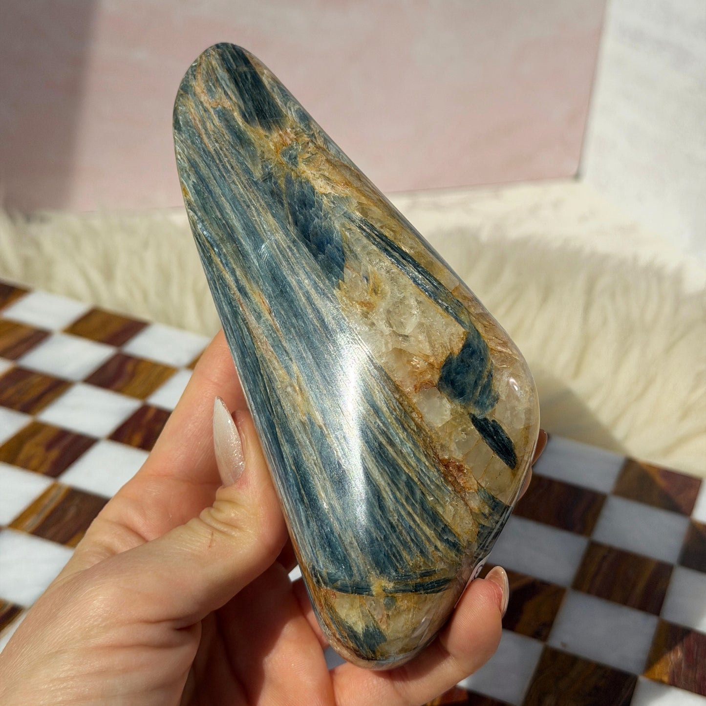 Sunset Blue Kyanite Free Form 1.3lb