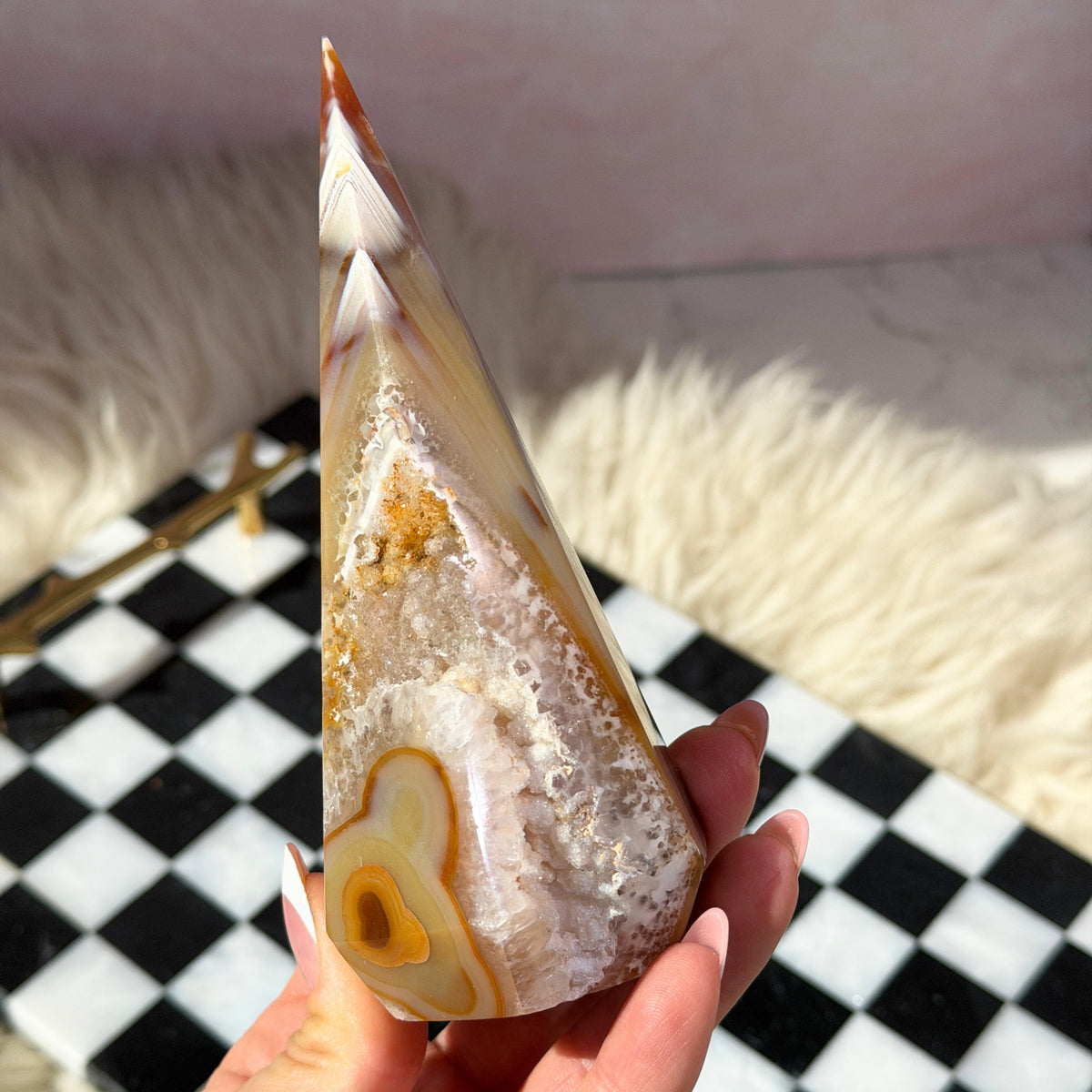 Sugar Druzy Agate Diamond 0.76lb Brazil Natural Crystal