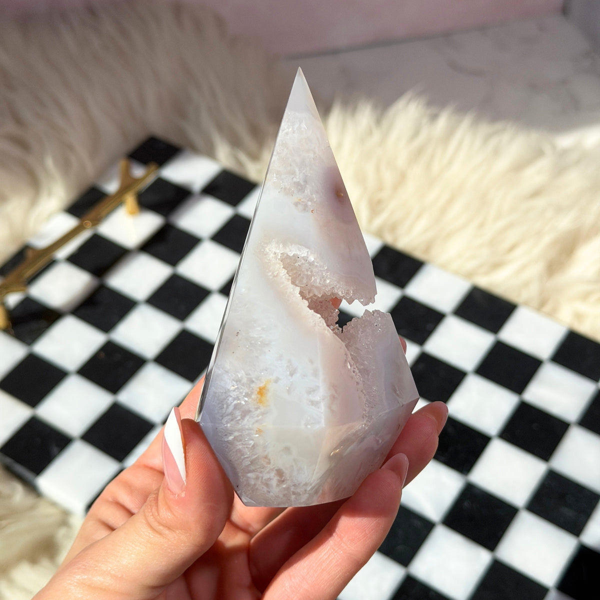 Sugar Druzy Agate Diamond 0.52lb Brazil Natural Crystal Decor
