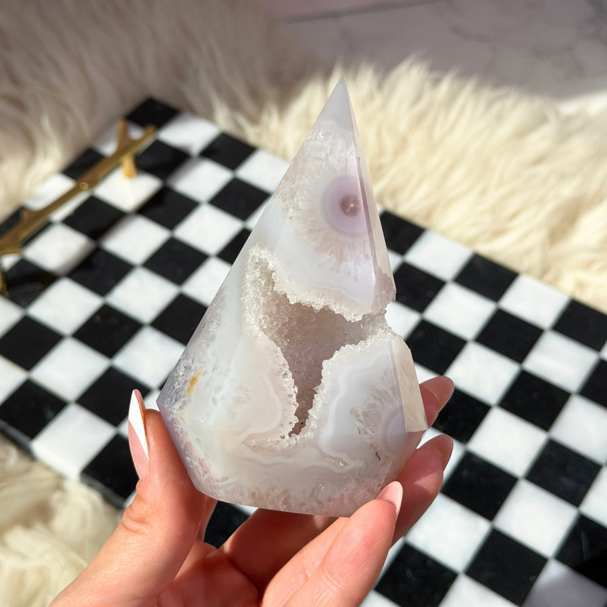Sugar Druzy Agate Diamond 0.52lb Brazil Natural Crystal Decor
