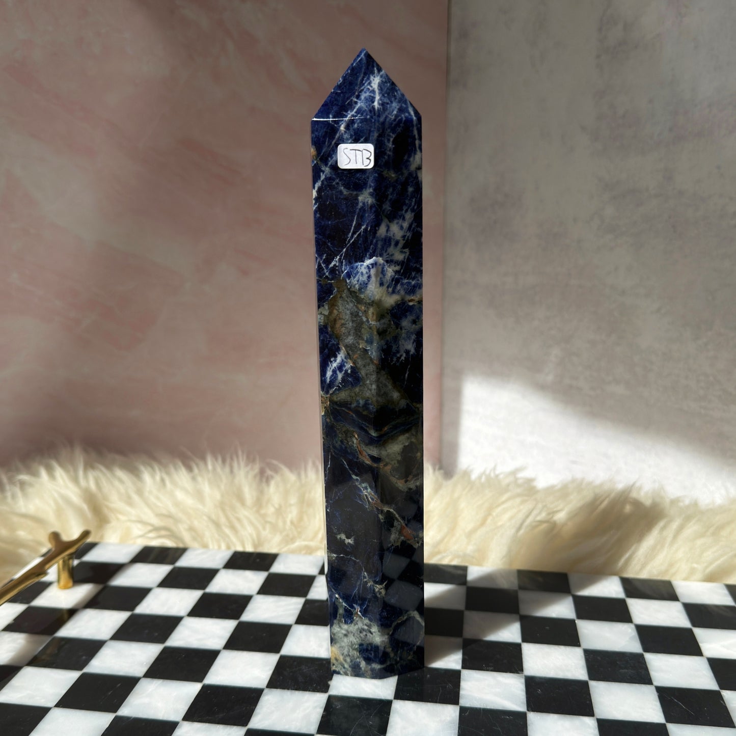 Sodalite Tower 1.6lb | Natural Namibia Crystal Point