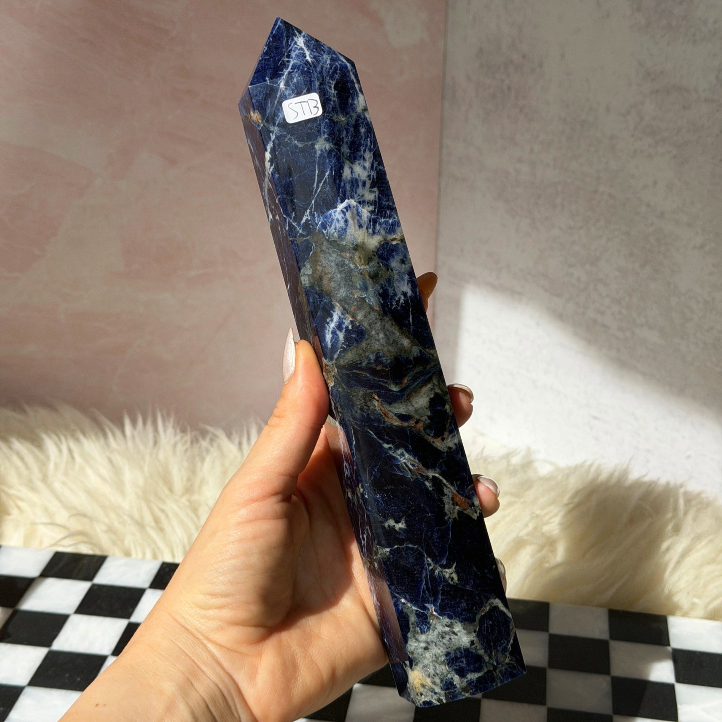 Sodalite Tower 1.6lb | Natural Namibia Crystal Point