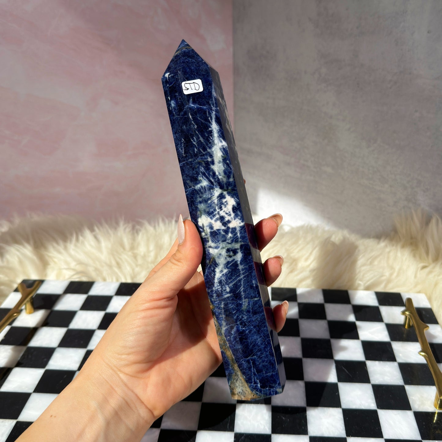 Sodalite Tower 1.4lb | Natural Namibia Crystal Point