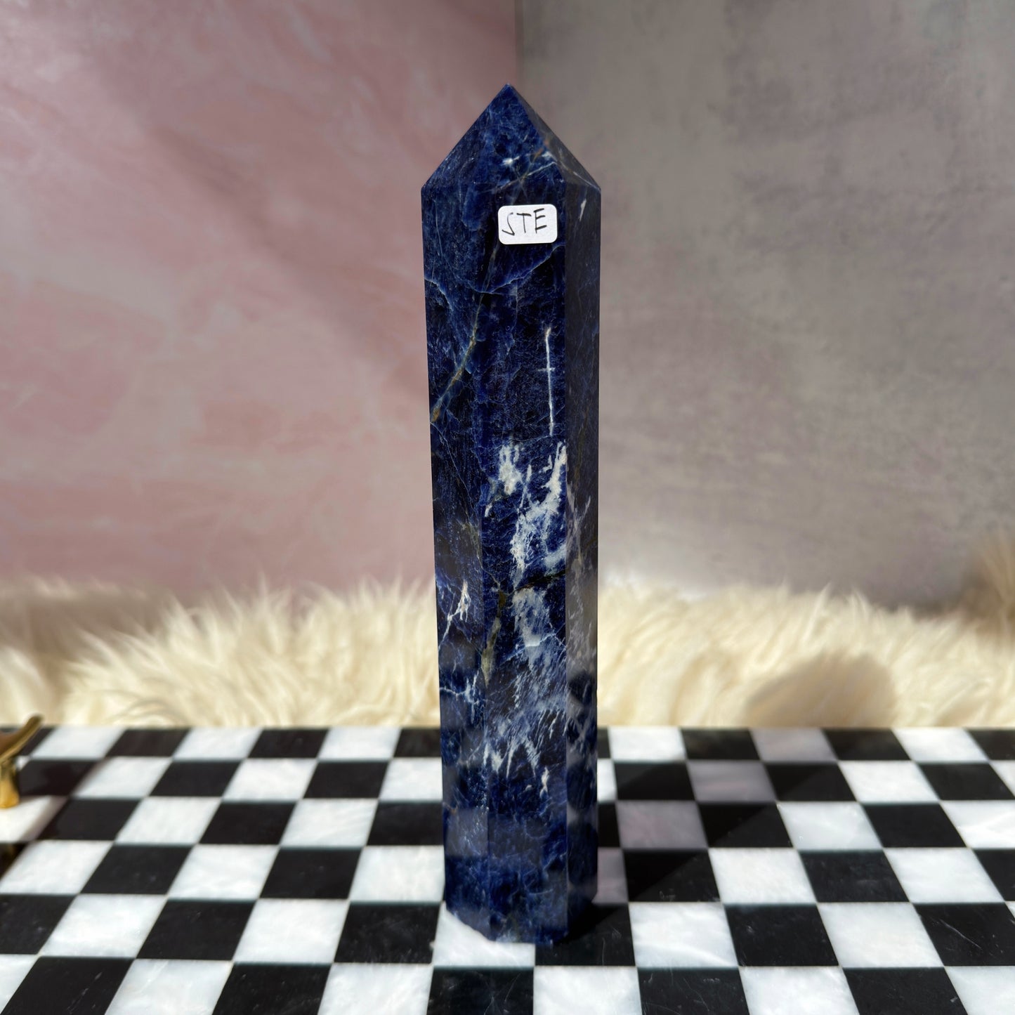Sodalite Tower 1lb | Natural Namibia Crystal Point