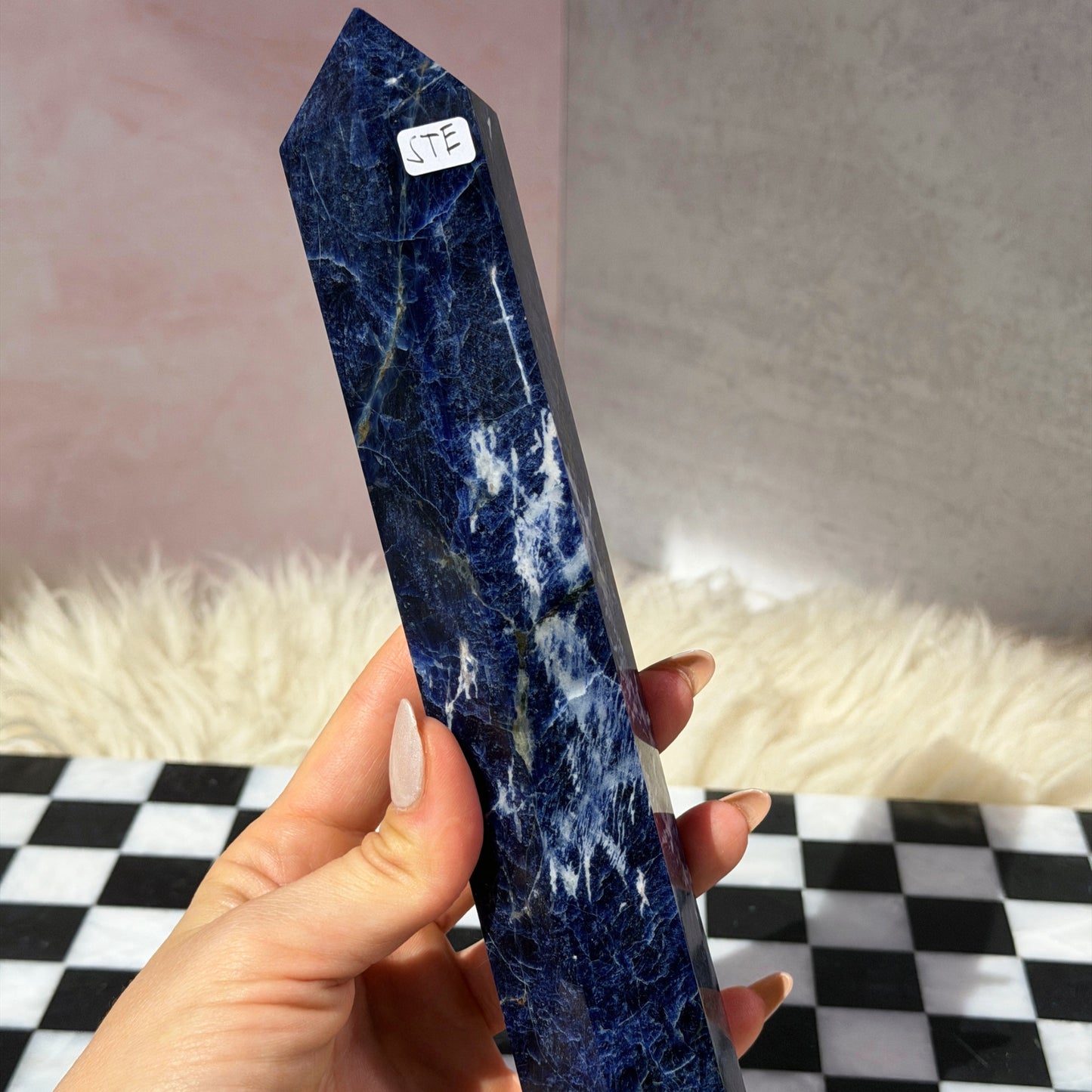 Sodalite Tower 1lb | Natural Namibia Crystal Point