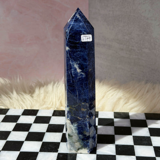 Sodalite Tower 1.2lb | Natural Namibia Crystal Point