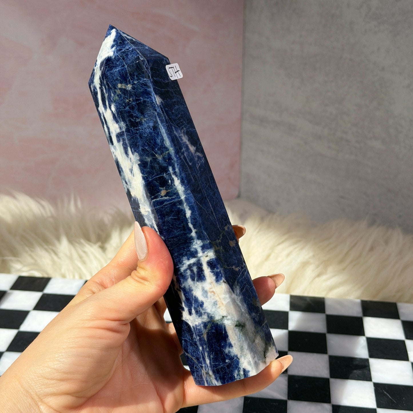 Sodalite Tower 1.2lb | Natural Namibia Crystal Point