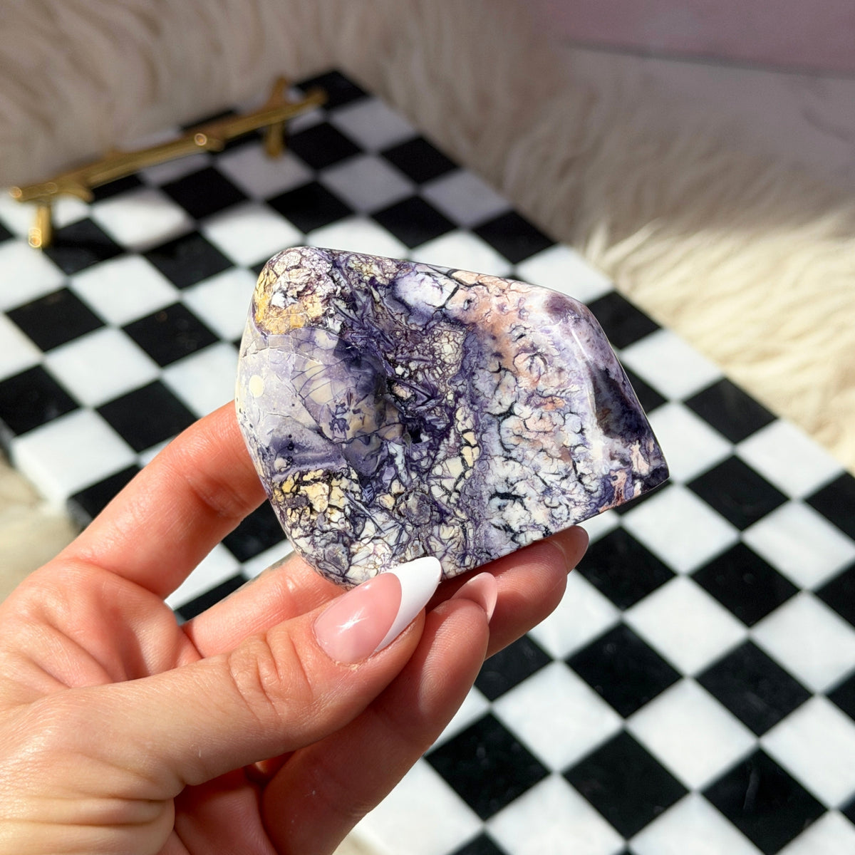 AAA Quality Tiffany Stone Freeform 112g Polished Gemstone
