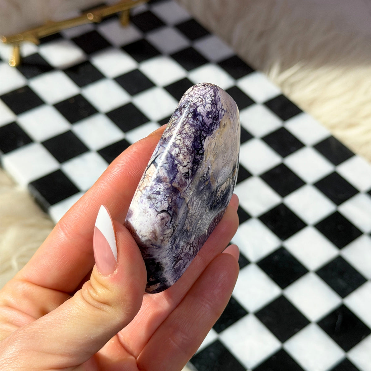 AAA Quality Tiffany Stone Freeform 112g Polished Gemstone