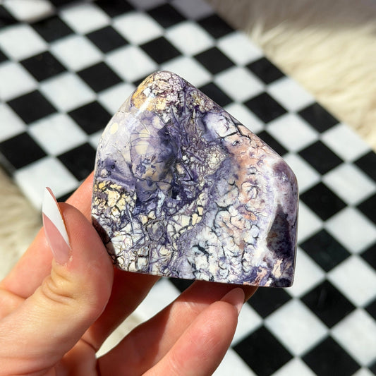 AAA Quality Tiffany Stone Freeform 112g Polished Gemstone