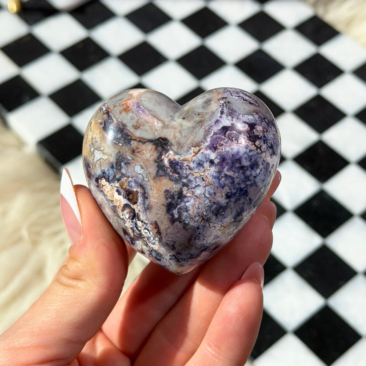 AAA Quality Tiffany Stone Heart 161g Polished Gemstone