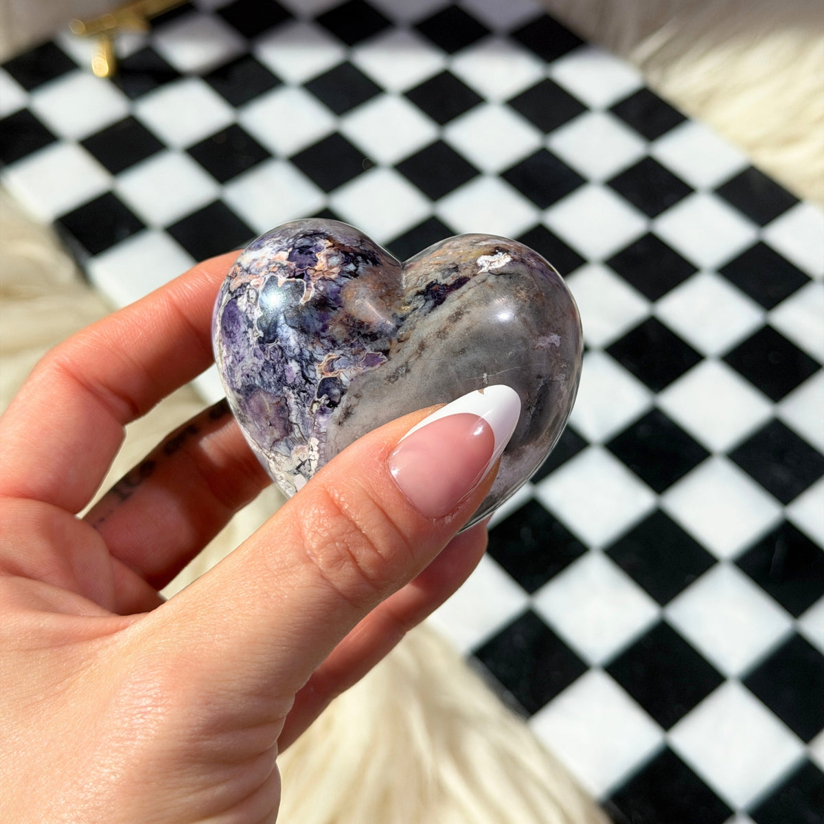 AAA Quality Tiffany Stone Heart 161g Polished Gemstone