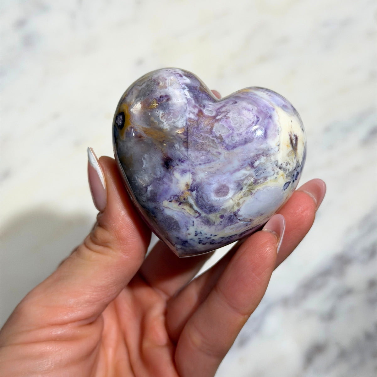 AAA Quality Tiffany Stone Heart 160g Polished Gemstone