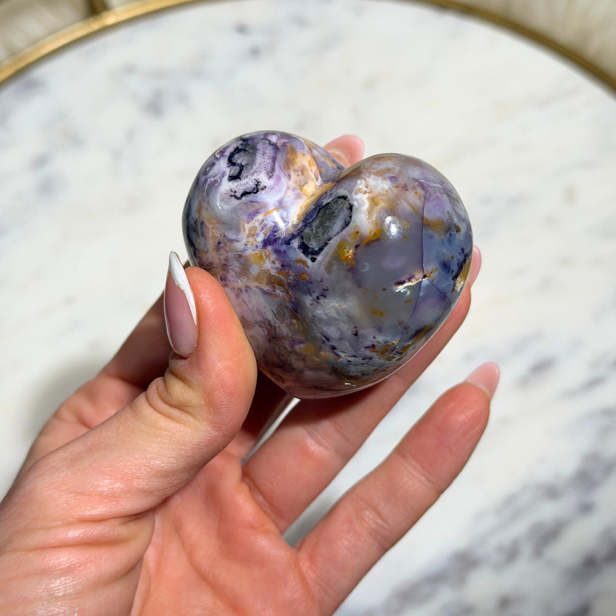 AAA Quality Tiffany Stone Heart 160g Polished Gemstone