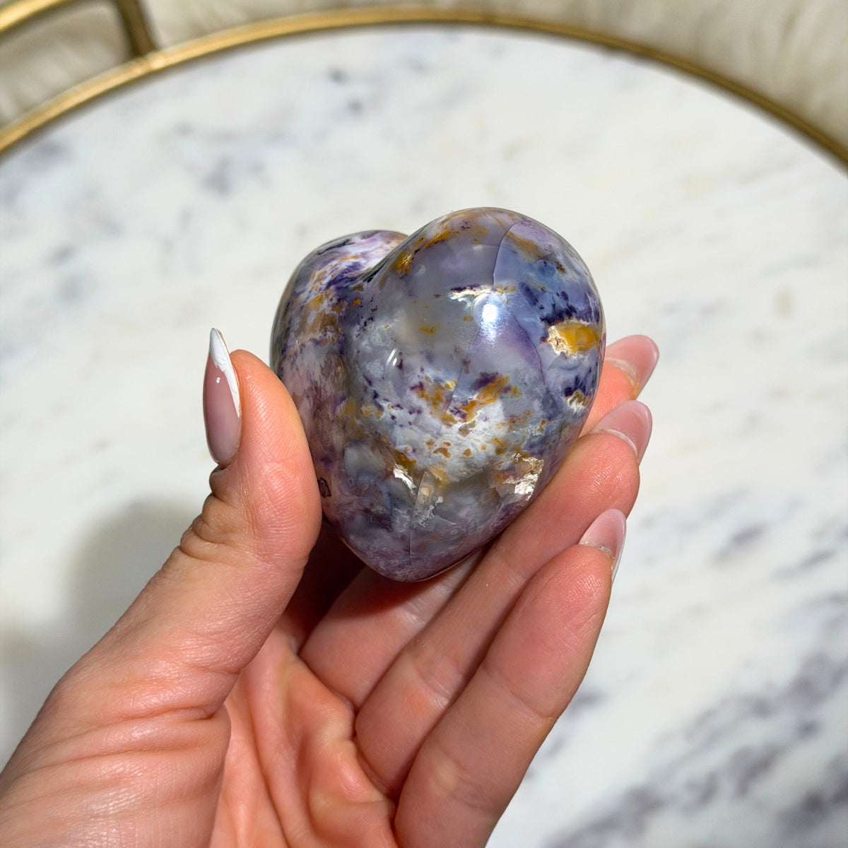 AAA Quality Tiffany Stone Heart 160g Polished Gemstone