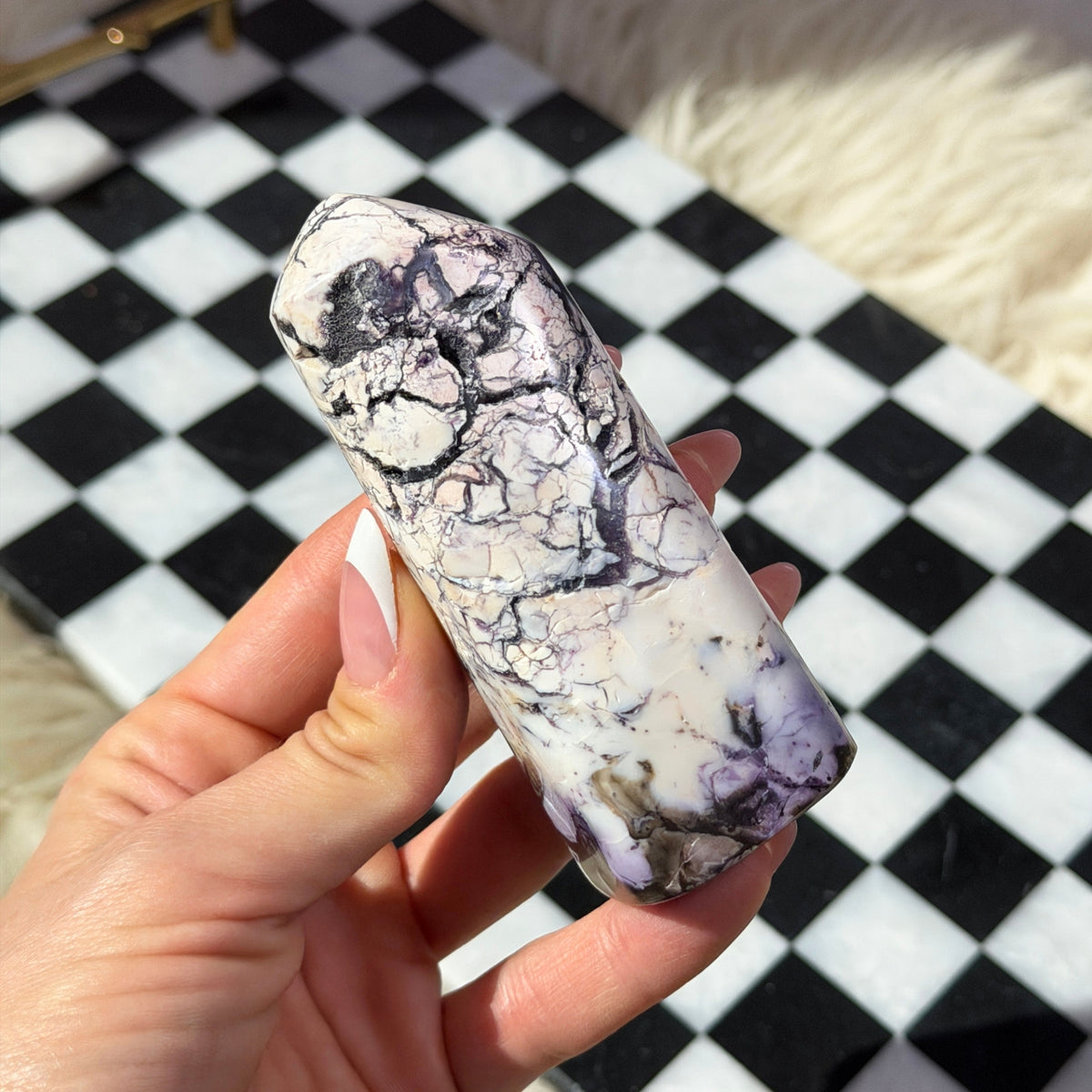 AAA Quality Tiffany Stone Tower 184g Polished Gemstone