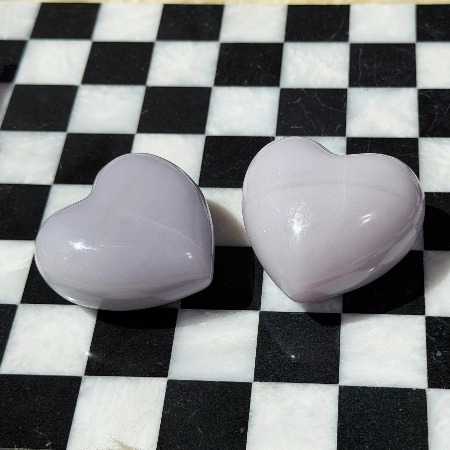 Lavender Yttrium Fluorite Puffy Heart 0.4lb | Mexico Crystal