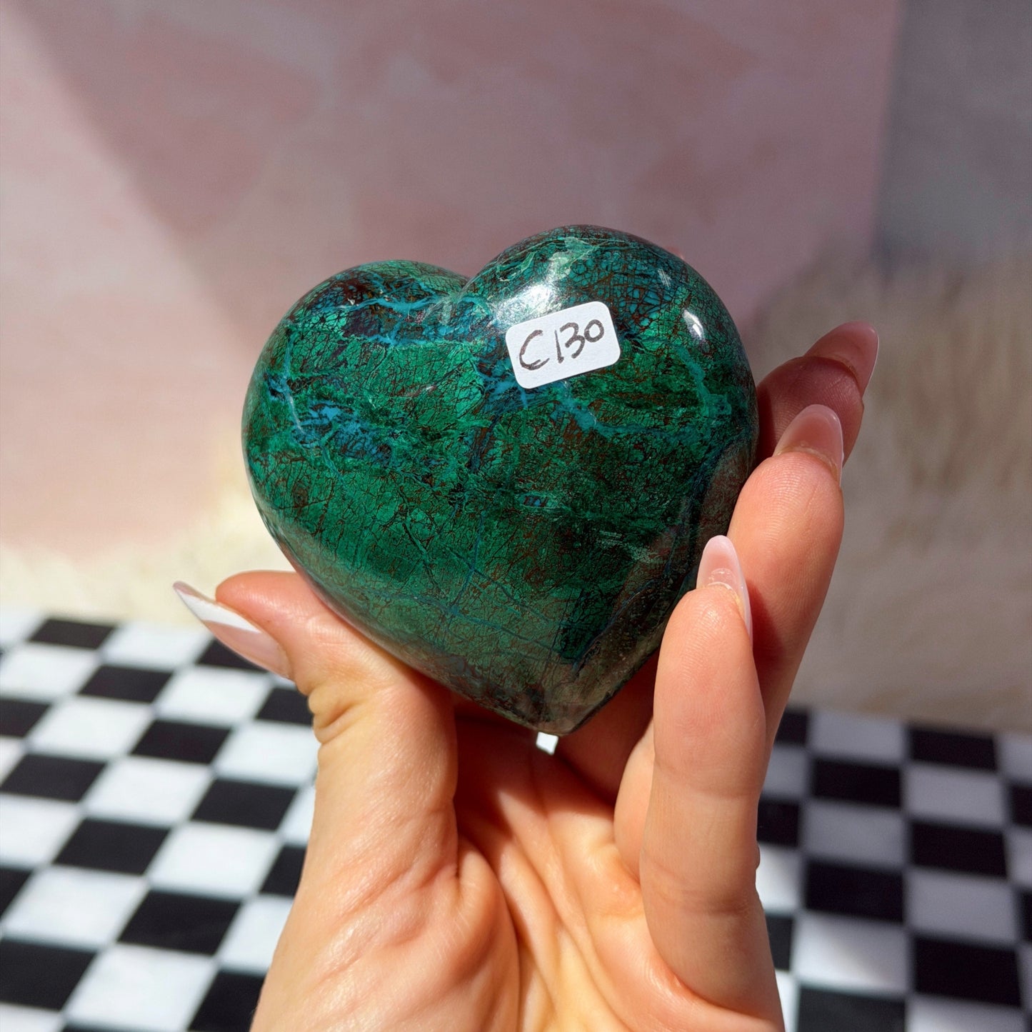 Chrysocolla Heart Crystal (0.60 lb)