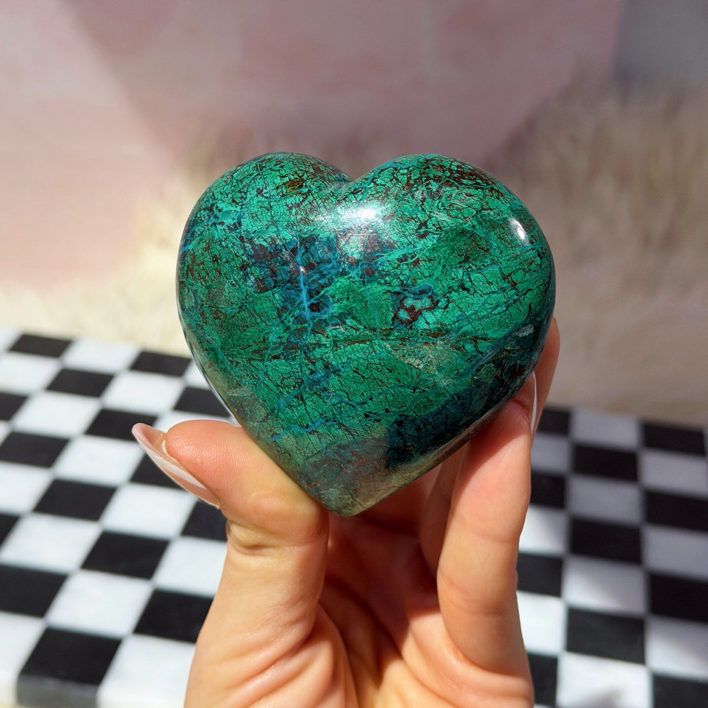 Chrysocolla Heart Crystal (0.60 lb)