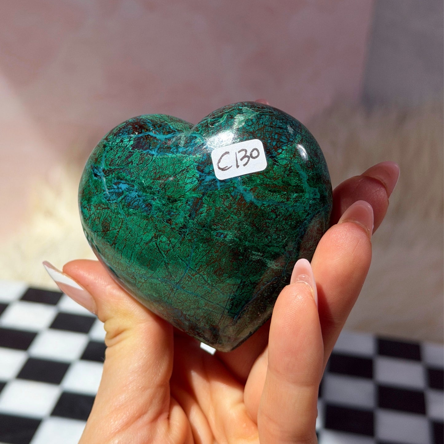 Chrysocolla Heart Crystal (0.60 lb)