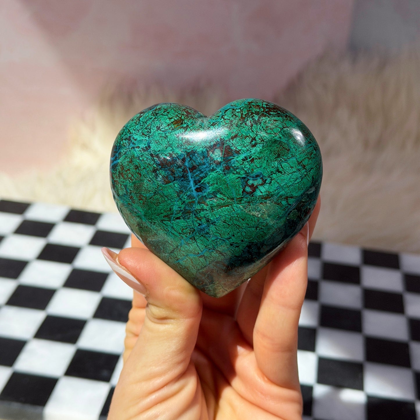 Chrysocolla Heart Crystal (0.60 lb)